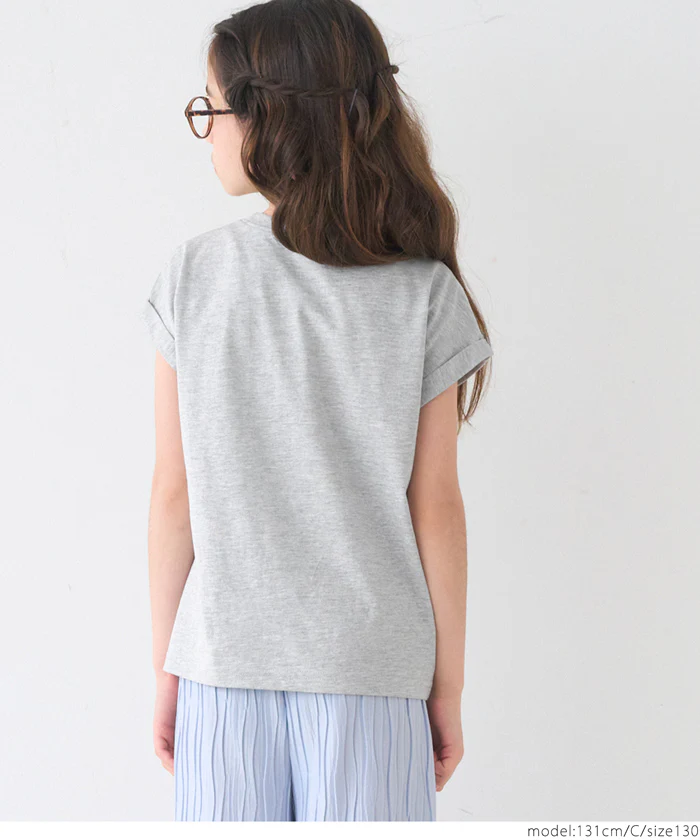 セール★790円→590円 フレンチスリーブロゴTシャツ キッズ メール便不可 - Image 4