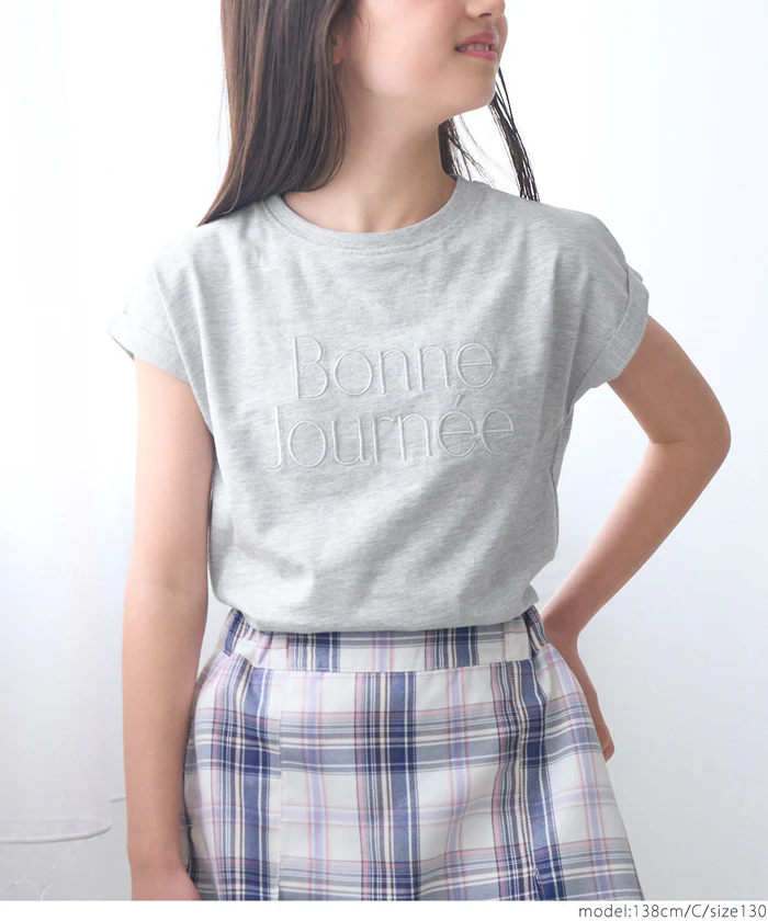 セール★790円→590円 フレンチスリーブロゴTシャツ キッズ メール便不可 - Image 6