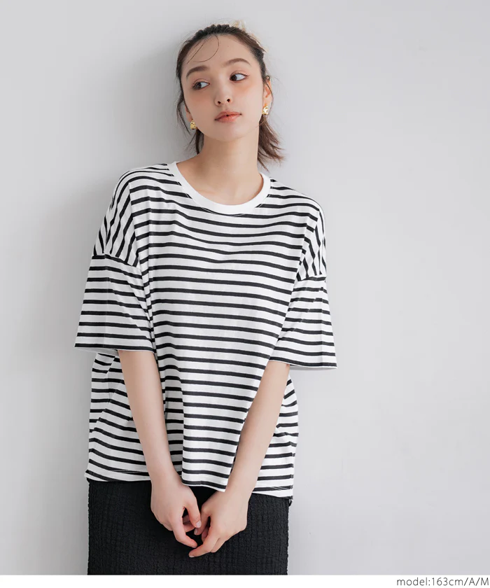 ラウンドヘムTシャツ レディース メール便不可 - Image 17