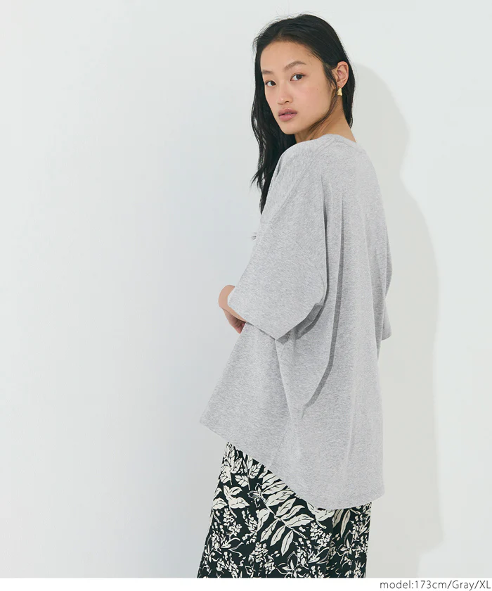 ラウンドヘムTシャツ レディース メール便不可 - Image 9