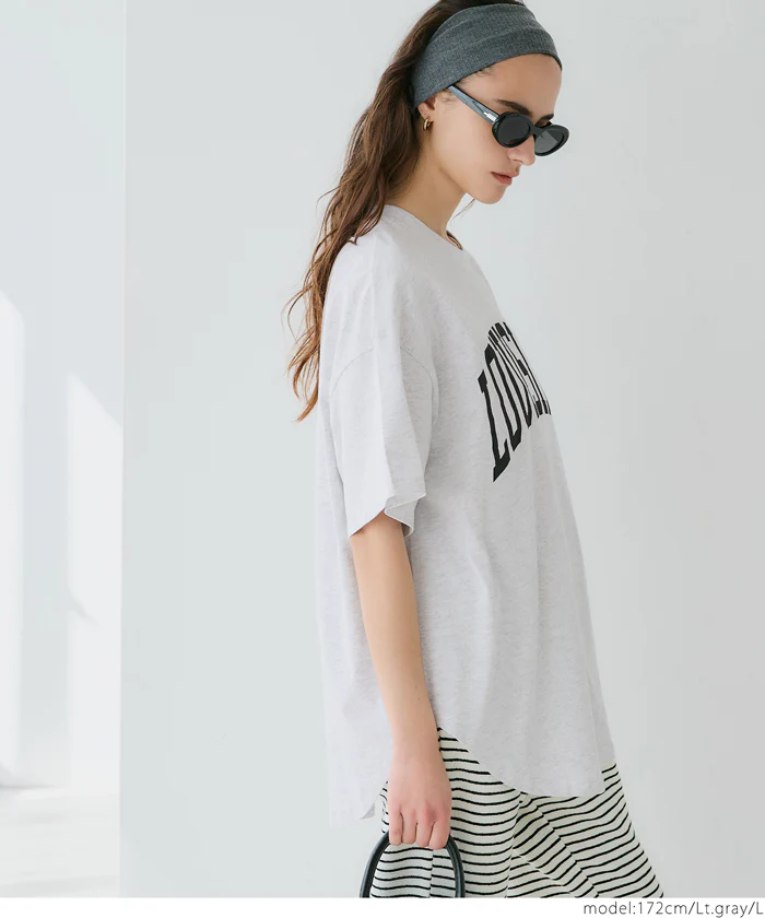 セール★1290円→990円 テールカットカレッジビッグTシャツ レディース メール便不可 - Image 10