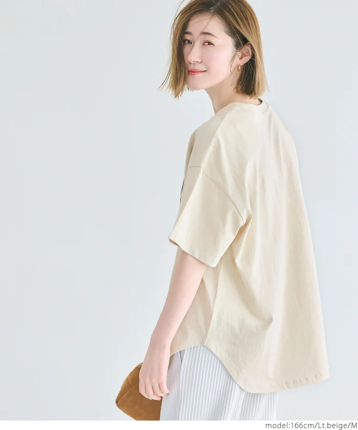 セール★1290円→990円 テールカットカレッジビッグTシャツ レディース メール便不可 - Image 12