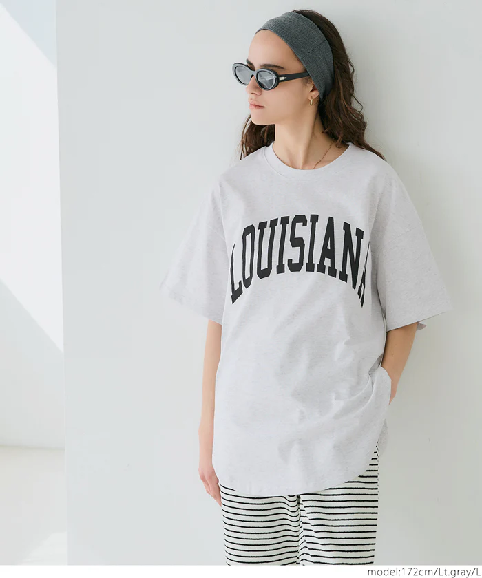 セール★1290円→990円 テールカットカレッジビッグTシャツ レディース メール便不可 - Image 8