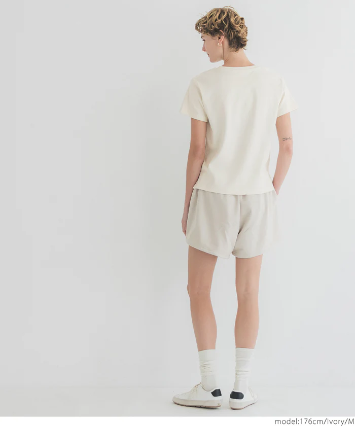 コットンスムースコンパクトTシャツ レディース メール便不可 - Image 10