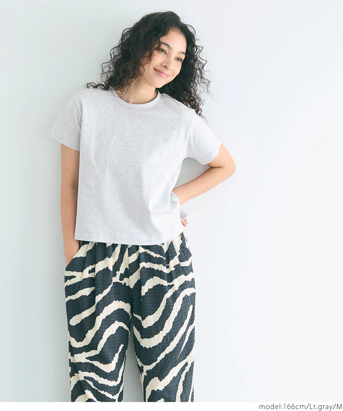 コットンスムースコンパクトTシャツ レディース メール便不可 - Image 11
