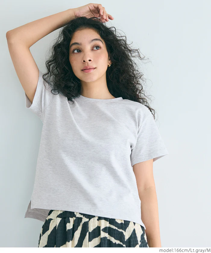 コットンスムースコンパクトTシャツ レディース メール便不可 - Image 13