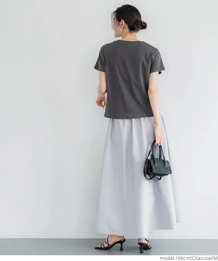 コットンスムースコンパクトTシャツ レディース メール便不可 - Image 17
