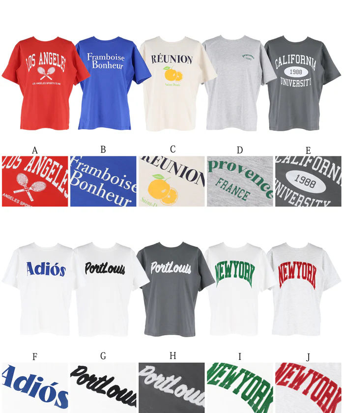 アソートデザインクルーネックTシャツ レディース メール便不可 - Image 22