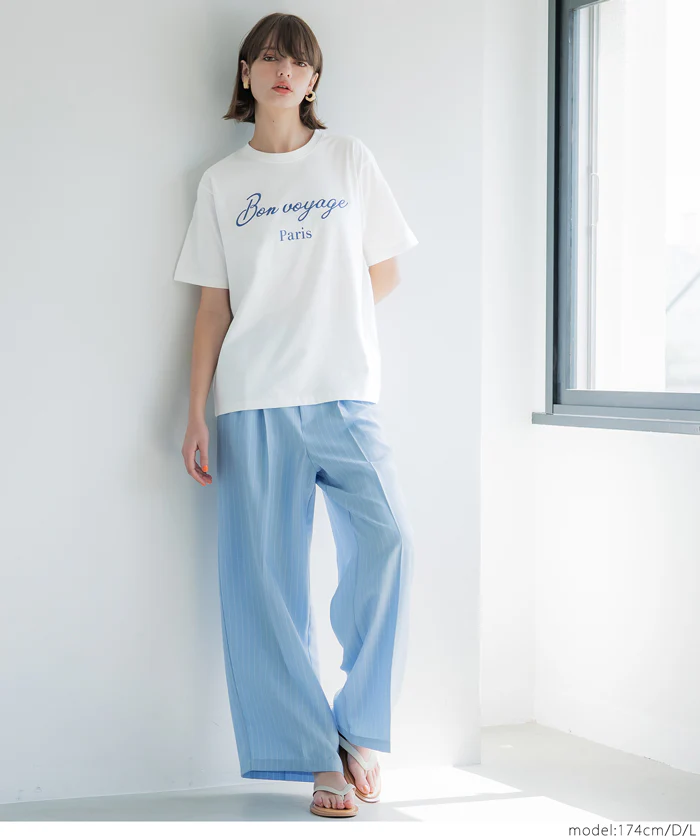 セール★990円→550円 アソートデザインクルーネックTシャツ レディース メール便不可 - Image 2