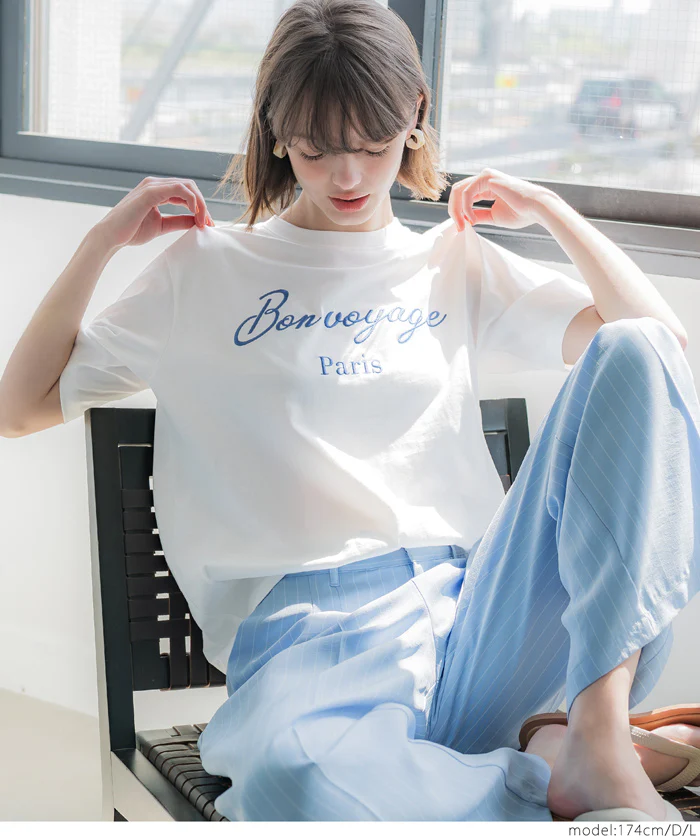 セール★990円→550円 アソートデザインクルーネックTシャツ レディース メール便不可 - Image 5