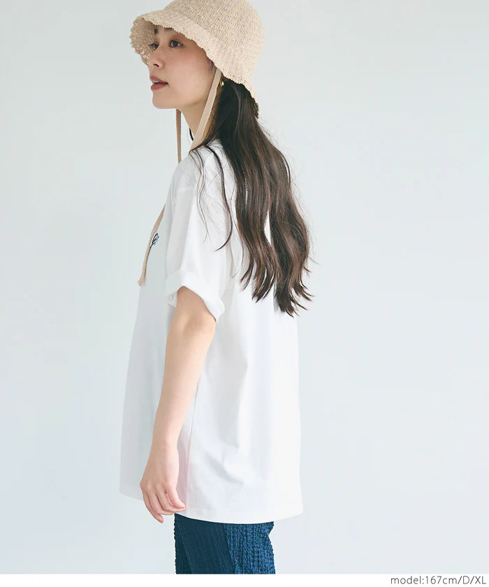 セール★990円→550円 アソートデザインクルーネックTシャツ レディース メール便不可 - Image 8