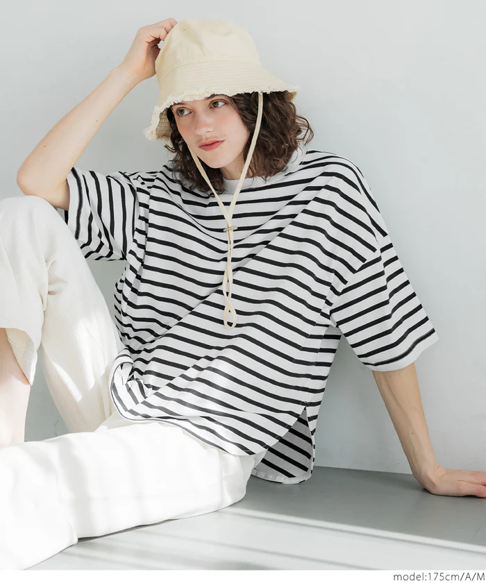 セール★1290円→550円 OE天竺5部袖ビッグTシャツ レディース メール便可 - Image 10