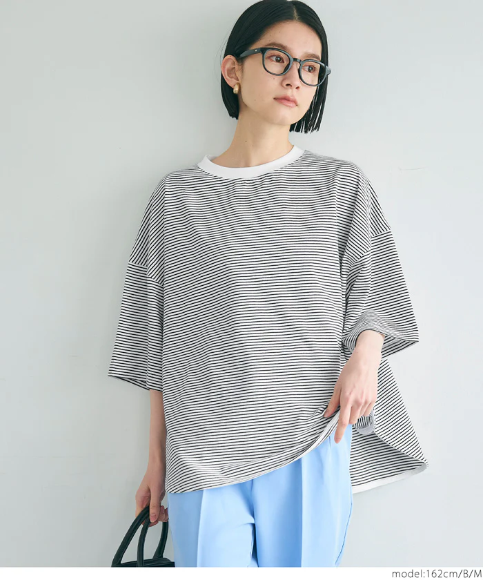 セール★1290円→550円 OE天竺5部袖ビッグTシャツ レディース メール便可 - Image 16