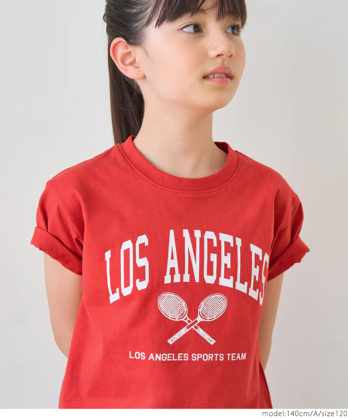 セール★790円→590円 親子お揃いアソートデザインクルーネックTシャツ キッズ メール便不可 - Image 4