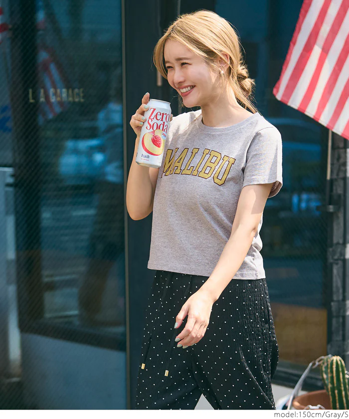 セール★990円→550円 OE天竺コンパクトロゴプリントTシャツ レディース メール便可 - Image 10