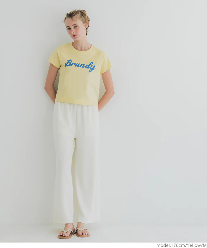 セール★990円→550円 OE天竺コンパクトロゴプリントTシャツ レディース メール便可 - Image 11
