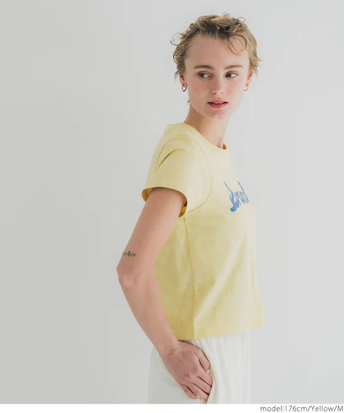 セール★990円→550円 OE天竺コンパクトロゴプリントTシャツ レディース メール便可 - Image 12