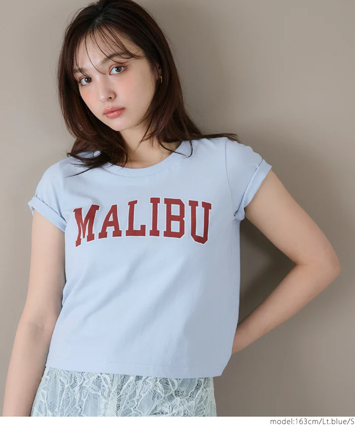 セール★990円→550円 OE天竺コンパクトロゴプリントTシャツ レディース メール便可 - Image 16