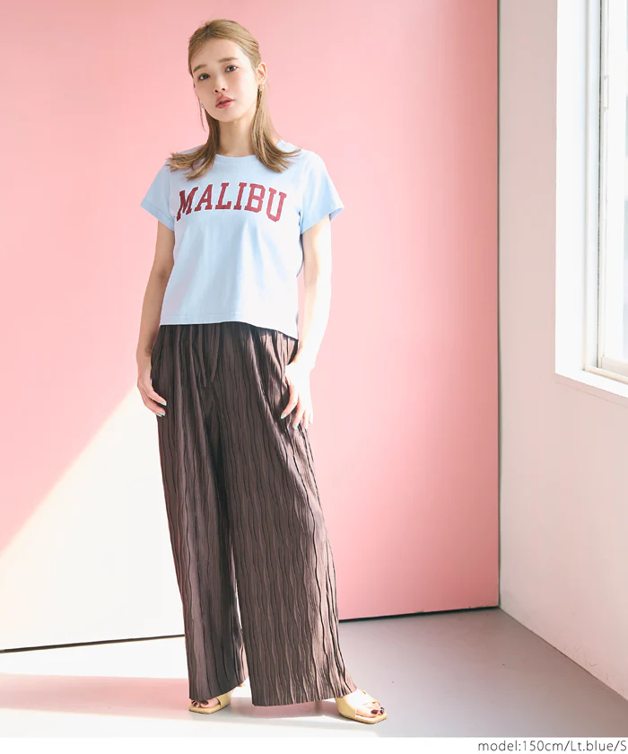 セール★990円→550円 OE天竺コンパクトロゴプリントTシャツ レディース メール便可 - Image 17