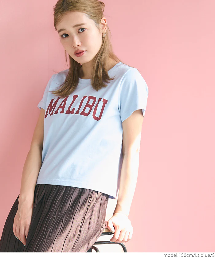 セール★990円→550円 OE天竺コンパクトロゴプリントTシャツ レディース メール便可 - Image 18