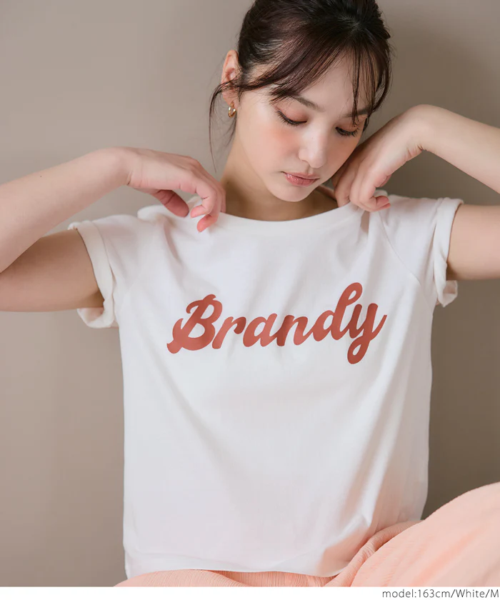 セール★990円→550円 OE天竺コンパクトロゴプリントTシャツ レディース メール便可 - Image 4
