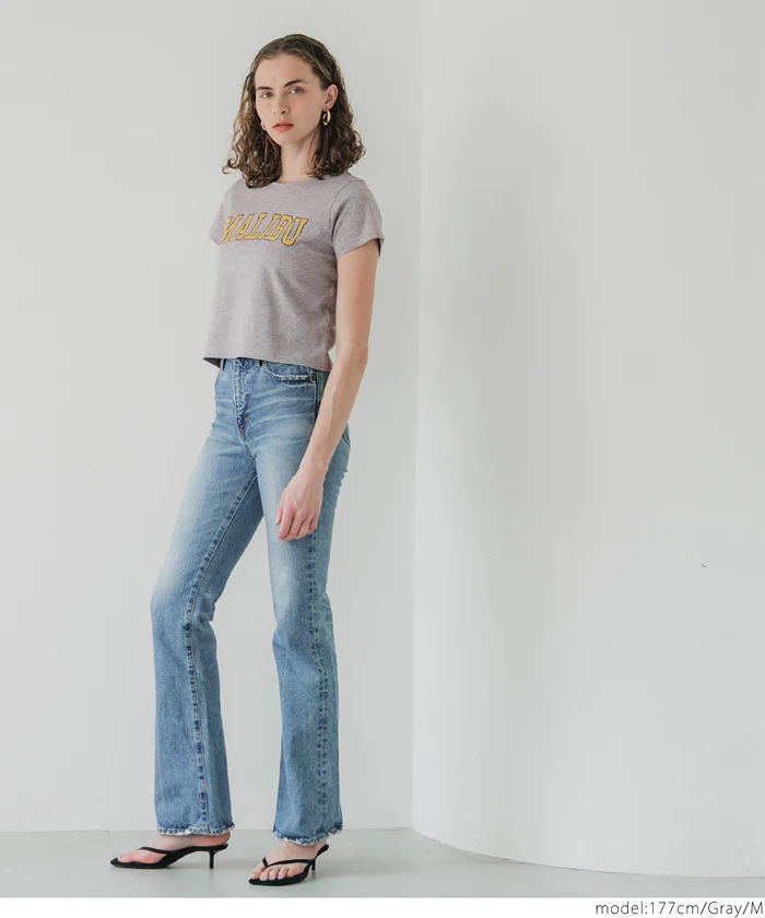 セール★990円→550円 OE天竺コンパクトロゴプリントTシャツ レディース メール便可 - Image 6