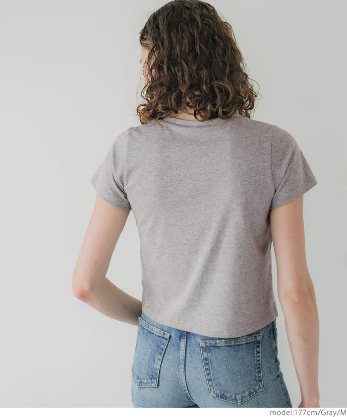 セール★990円→550円 OE天竺コンパクトロゴプリントTシャツ レディース メール便可 - Image 7