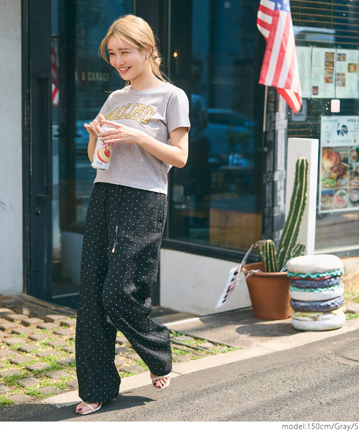 セール★990円→550円 OE天竺コンパクトロゴプリントTシャツ レディース メール便可 - Image 9