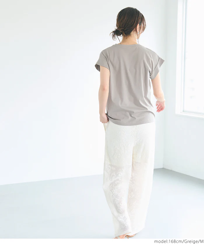 セール★990円→550円 フレンチスリーブロゴプリントTシャツ レディース メール便不可 - Image 10