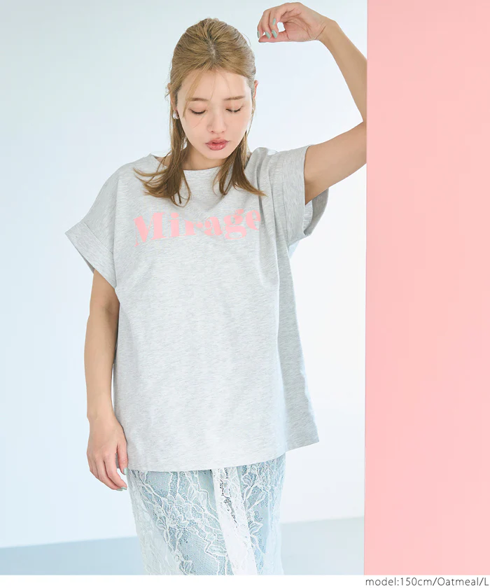 セール★990円→550円 フレンチスリーブロゴプリントTシャツ レディース メール便不可 - Image 13