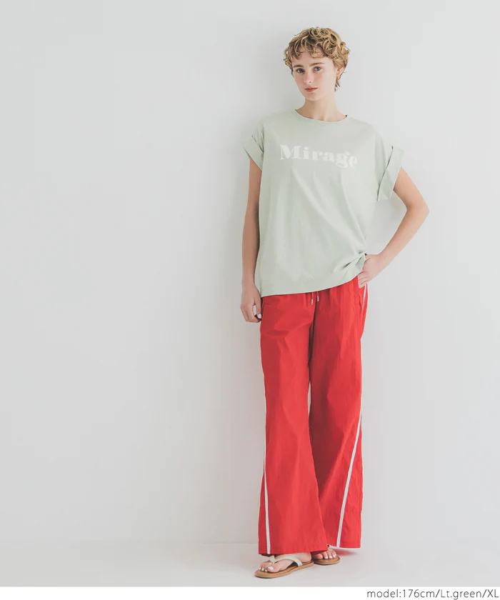 セール★990円→550円 フレンチスリーブロゴプリントTシャツ レディース メール便不可 - Image 19