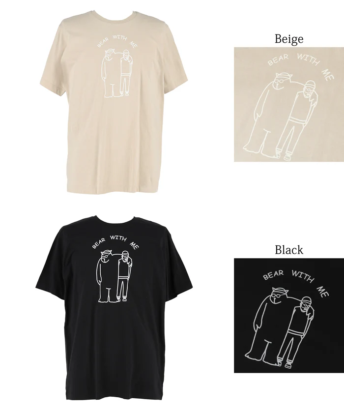ベアプリントTシャツ メンズ レディース メール便不可 - Image 13