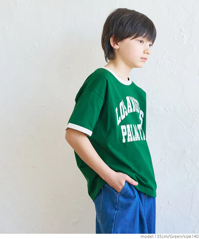 セール★790円→110円カレッジプリントリンガーTシャツ キッズ メール便不可 - Image 11