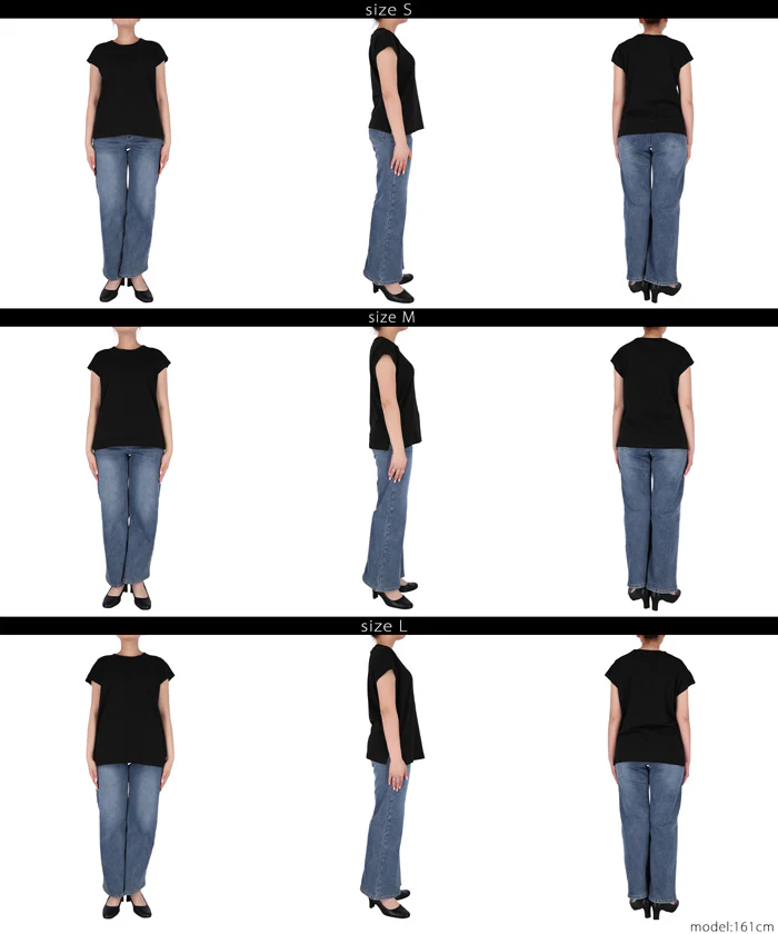 セール★990円→550円 スムースフレンチスリーブTシャツ レディース メール便不可 - Image 14