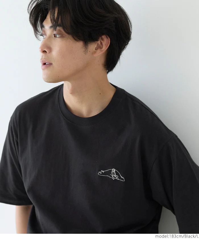 ワンポイント刺繍Tシャツ メンズ レディース メール便不可 - Image 13