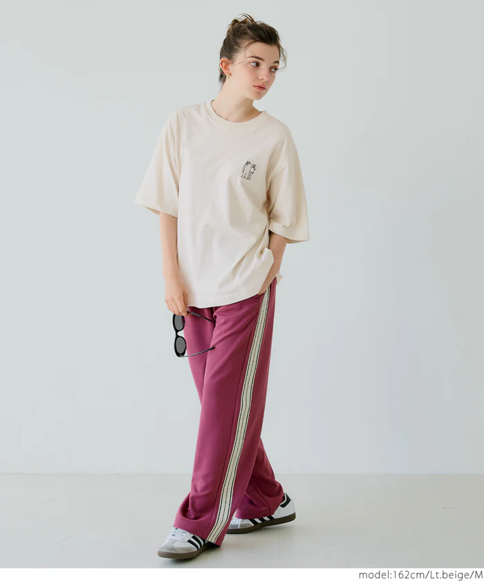 ワンポイント刺繍Tシャツ メンズ レディース メール便不可 - Image 2