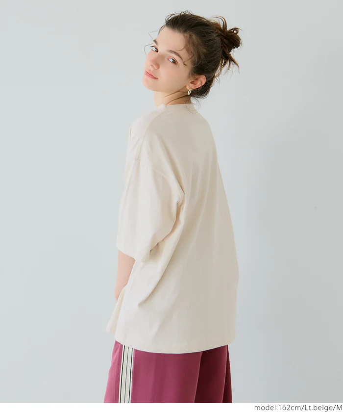ワンポイント刺繍Tシャツ メンズ レディース メール便不可 - Image 4