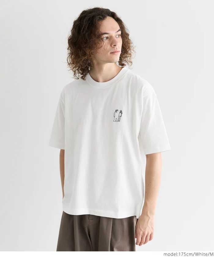 ワンポイント刺繍Tシャツ メンズ レディース メール便不可 - Image 7