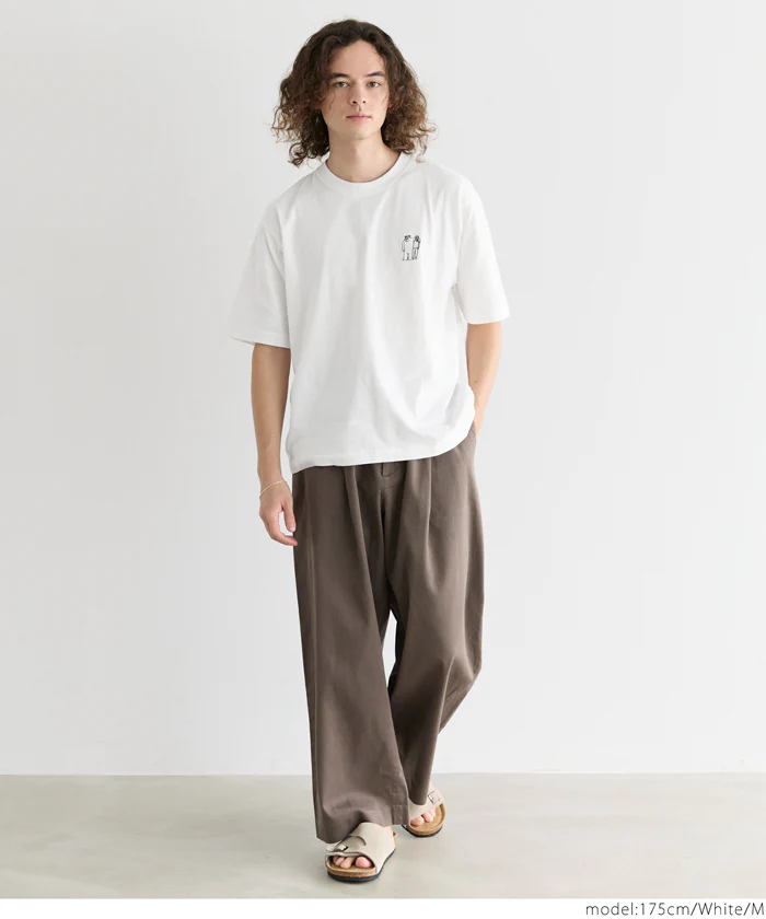 ワンポイント刺繍Tシャツ メンズ レディース メール便不可 - Image 9