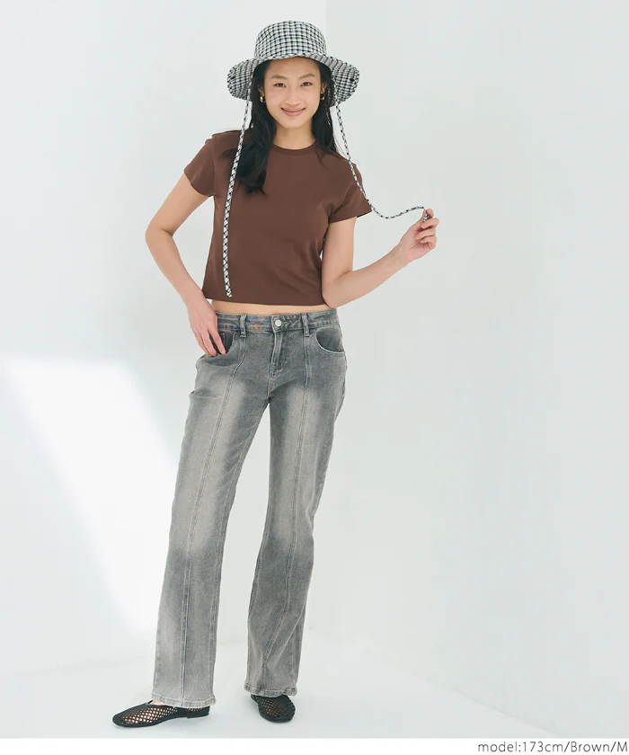 セール★890円→550円 スムースコンパクトミニTシャツ レディース メール便不可 - Image 11