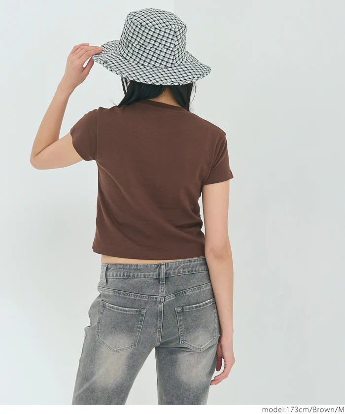 セール★890円→550円 スムースコンパクトミニTシャツ レディース メール便不可 - Image 13