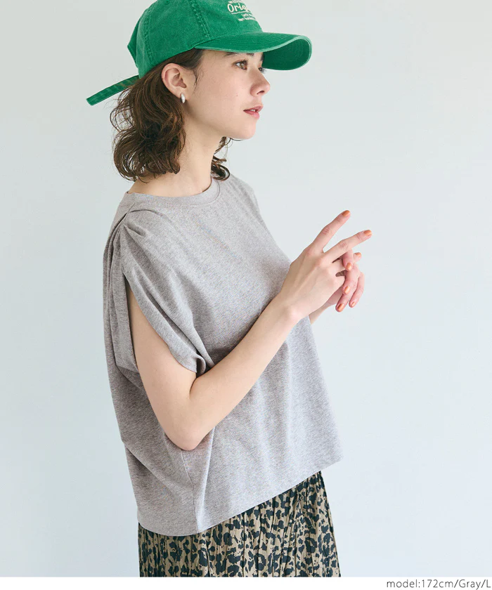 袖タックTシャツ レディース メール便不可 - Image 12