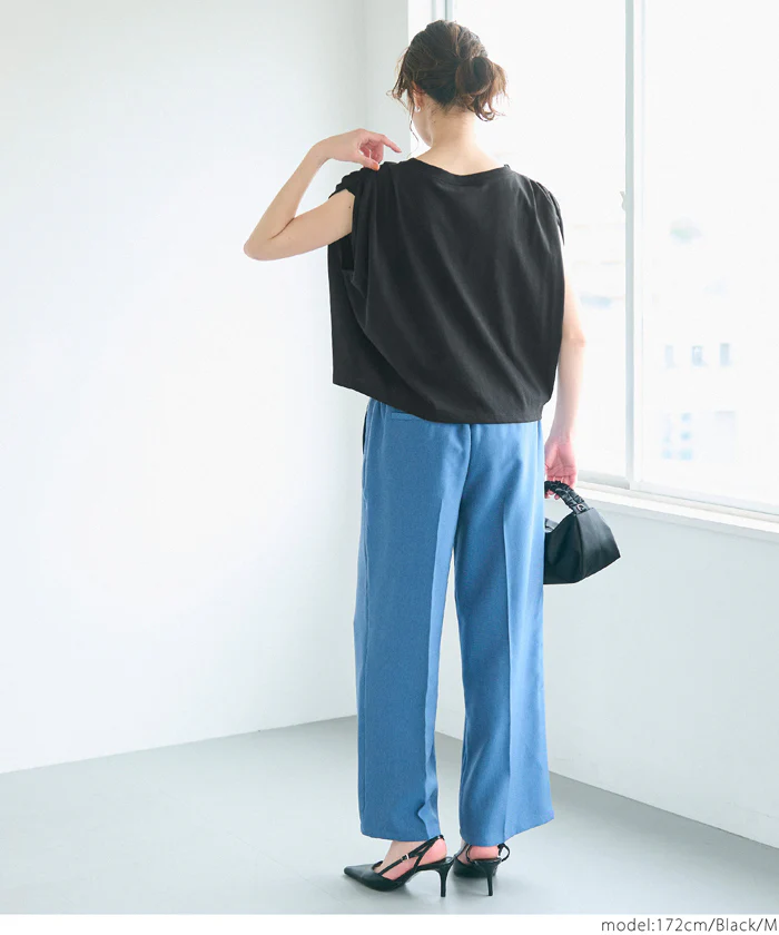 袖タックTシャツ レディース メール便不可 - Image 4