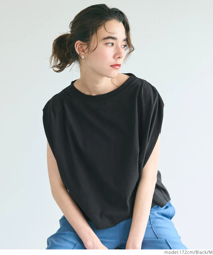 袖タックTシャツ レディース メール便不可 - Image 5