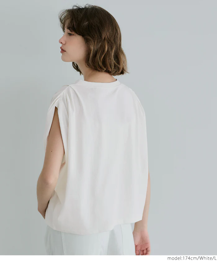 袖タックTシャツ レディース メール便不可 - Image 8