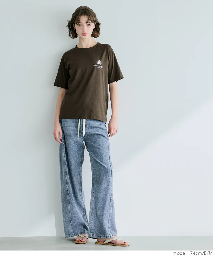 ベーシックロゴTシャツ レディース メール便不可 - Image 6