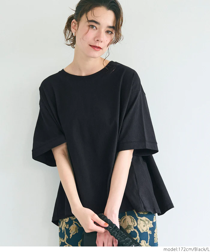 バックタックフレアTシャツ レディース メール便不可 - Image 11
