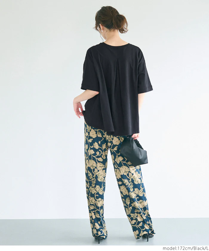 バックタックフレアTシャツ レディース メール便不可 - Image 12