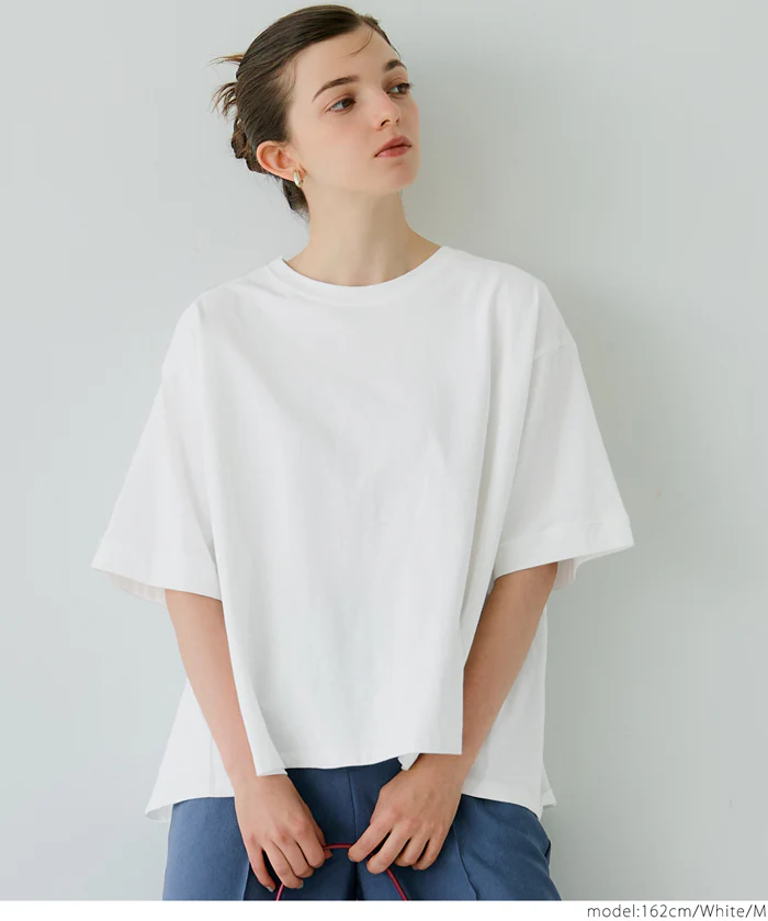バックタックフレアTシャツ レディース メール便不可 - Image 2