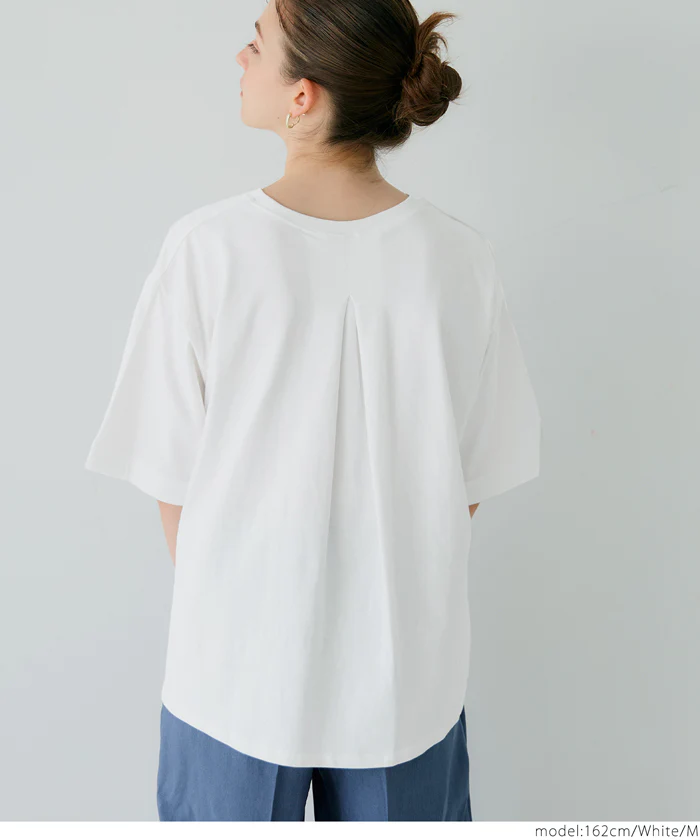 バックタックフレアTシャツ レディース メール便不可 - Image 5